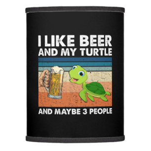 Beer Drinker I Like Beer And My Turtle Birthday Lamp Shade
