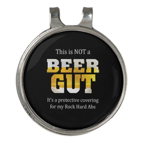Beer Drinker Not a BEER GUT Birthday Golf Hat Clip
