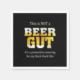Beer Drinker Not a BEER GUT Birthday Napkins