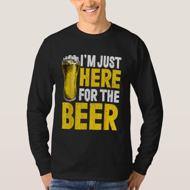 Beer Drinking Alcohol Drinkers Men Women T-Shirt (Front)