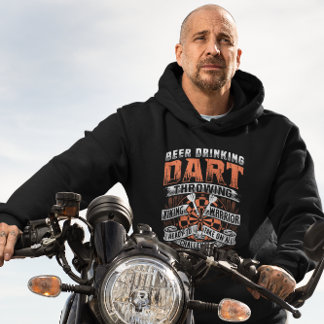 Beer Drinking Dart Viking Warrrior - Dart Legend Hoodie