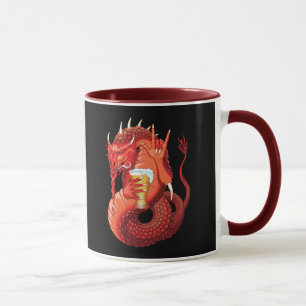 Beer Drinking Dragon Mug