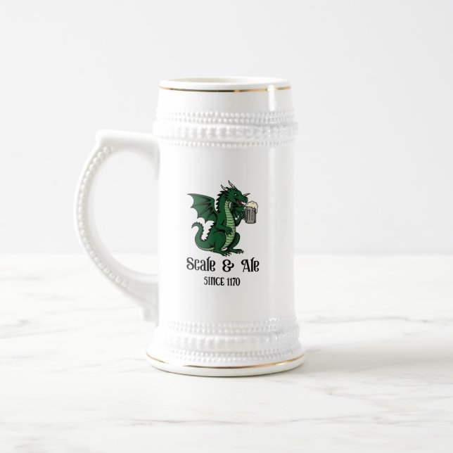 Beer Drinking Dragon Stein (Left)