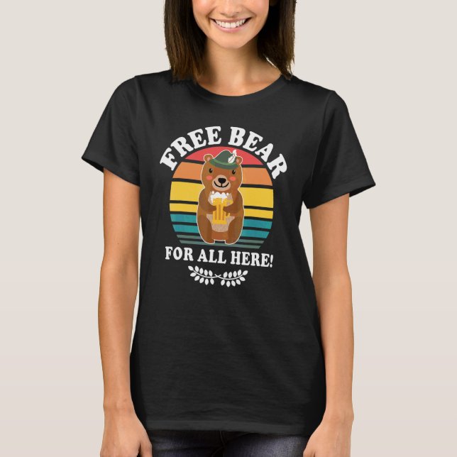 Beer Drinking Drinking Drinking Beer Drinker Bear  T-Shirt (Front)
