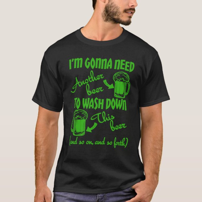 Beer Drinking Humor T-Shirt (Front)