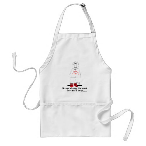Beer Drinking Sarcastic Grilling Crabby Cook Adult Apron