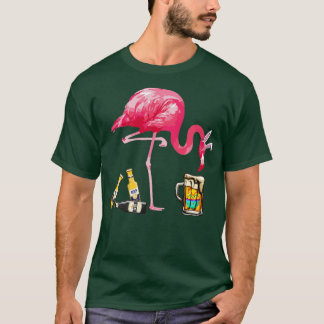 Beer Easter Day Flamingo Drinking Costume T-Shirt