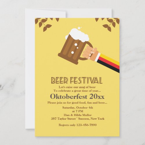 Beer Festival Invitation