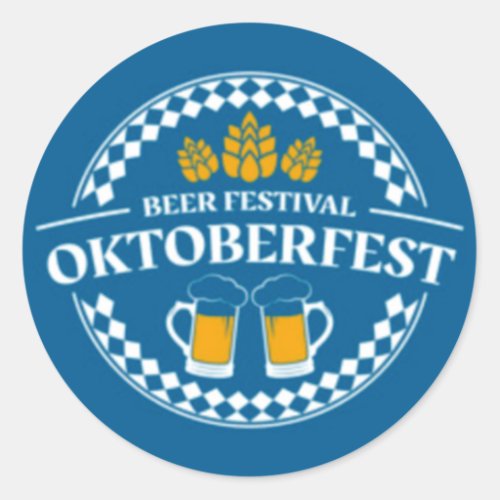 Beer Festival Oktoberfest Classic Round Sticker