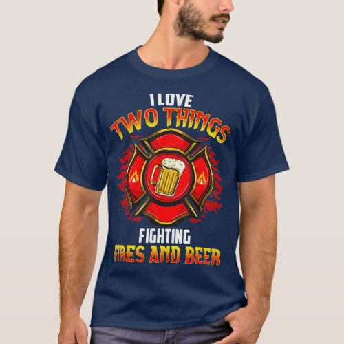 Beer Fireman Firefighter First Responder Gift T_Shirt