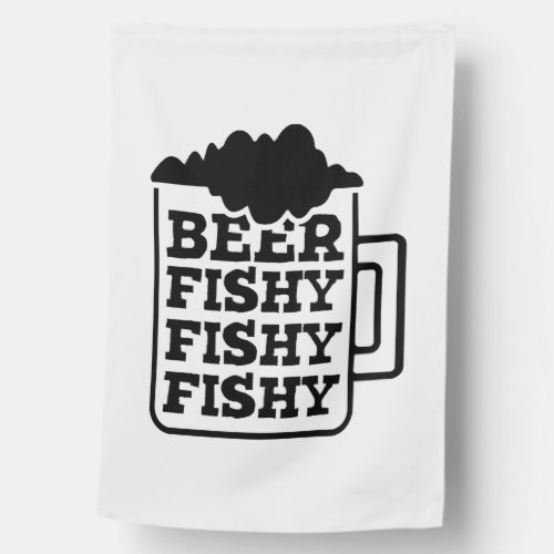 beer fishing fishing house flag