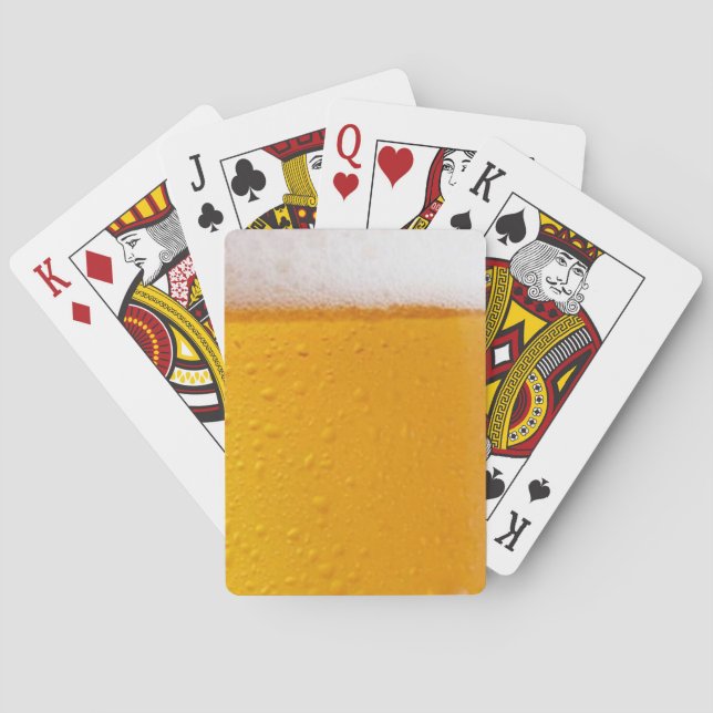 Beer Foam 3 Playing Cards, Standard Index faces Poker Cards (Back)