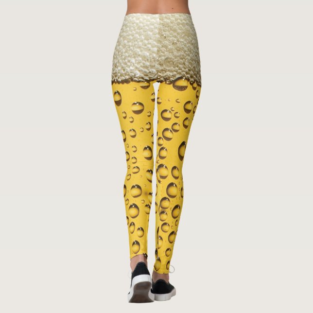 Beer Foam and Bubbles - Beer Lover Leggings (Back)