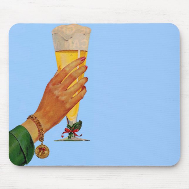 beer for Christmas Mouse Pad (Front)