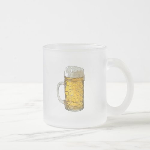 Beer Frosted Glass Coffee Mug