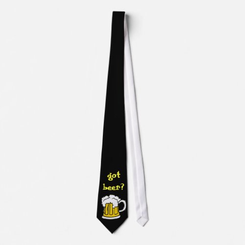 Beer Frothy Bubbly Mug of Brew Neck Tie