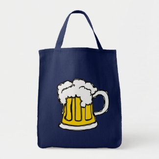 Beer! Frothy Bubbly Mug of Brew Tote Bag