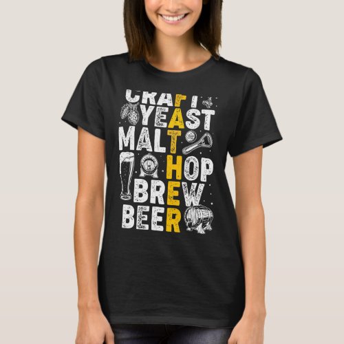 Beer Funny Craft Beer Dad Brew Brewing Fathers Day T_Shirt