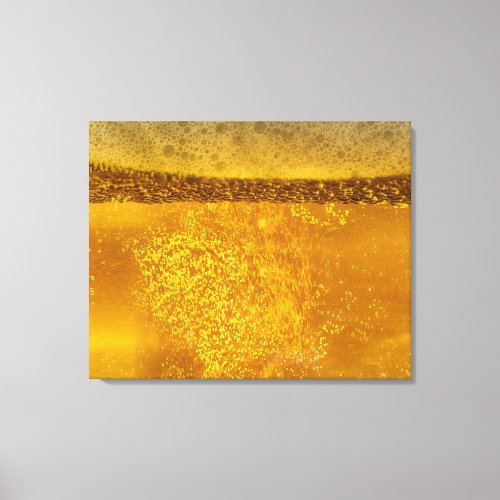 Beer Galaxy a Celestial Quenching Foam Canvas Print