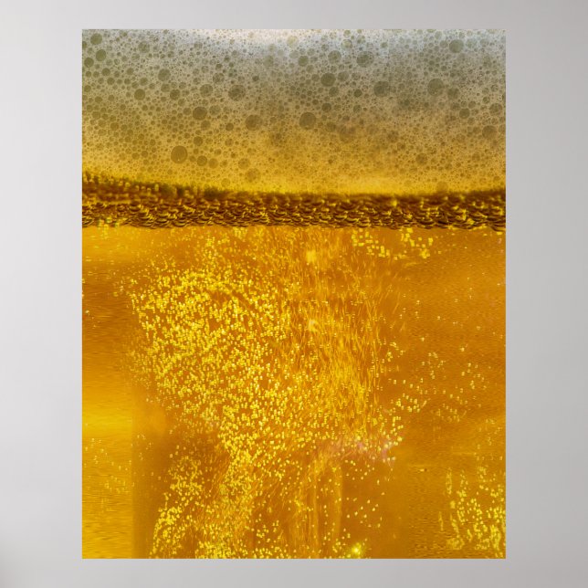 Beer Galaxy a Celestial Quenching Foam Poster (Front)