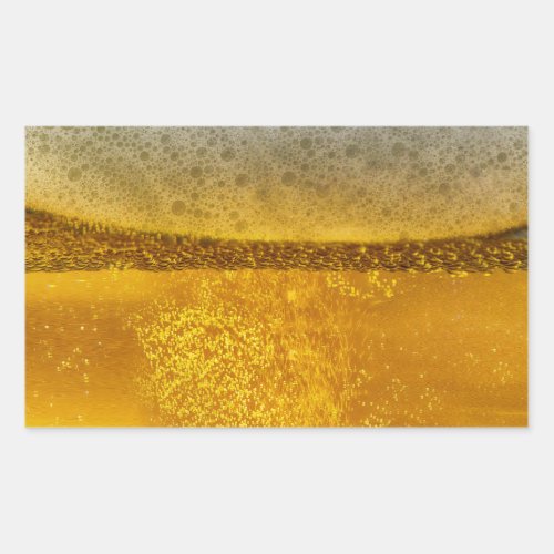Beer Galaxy a Celestial Quenching Foam Rectangular Sticker