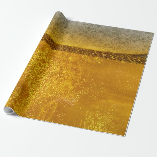 Beer Galaxy a Celestial Quenching Foam Wrapping Paper