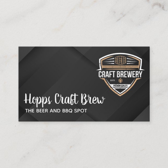Beer Garden | Brewery Business Card (Front)