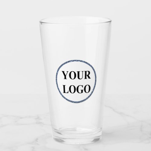 Beer Glass ADD YOUR LOGO Initial Typography Modern
