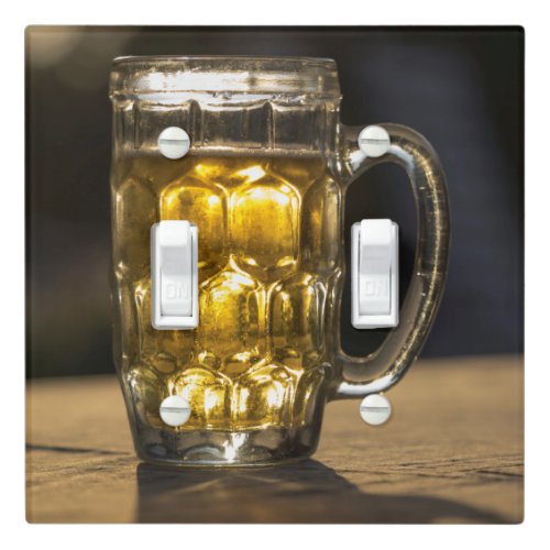 Beer glass beverage close up India Light Switch Cover