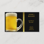 Beer Glass Business Card at Zazzle