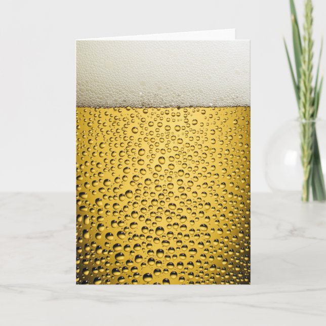 Beer Glass Card (Front)
