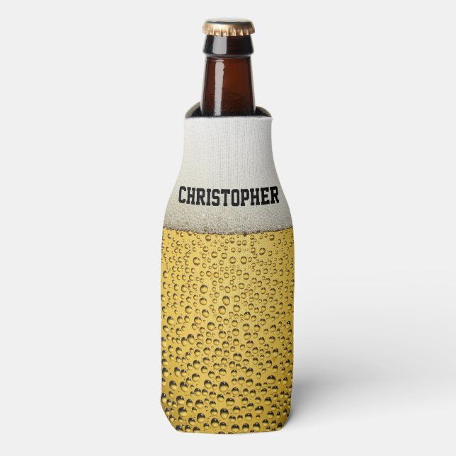 Beer Glass Personalize Bottle Cooler (Bottle Front)