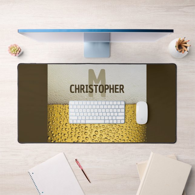 Beer Glass Personalize Desk Mat (Office 1)