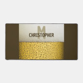 Beer Glass Personalize Desk Mat (Front)