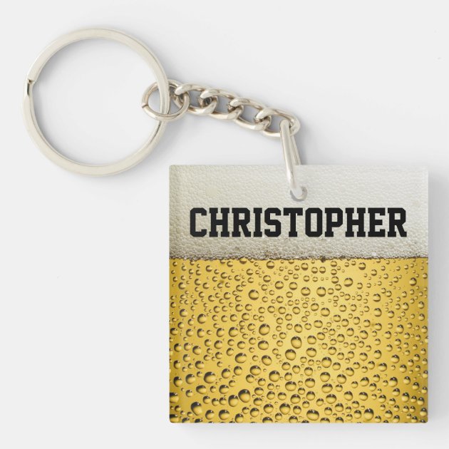 beer glass keychain