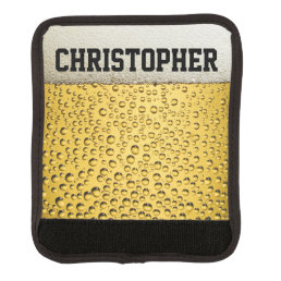 Beer Glass Personalize Luggage Handle Wrap