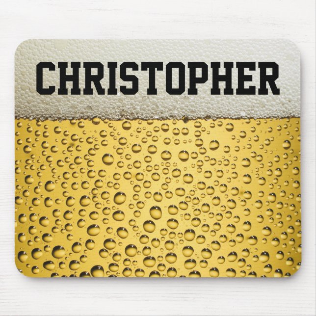 Beer Glass Personalize Mouse Pad (Front)