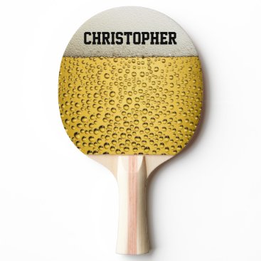Beer Glass Personalize Ping Pong Paddle