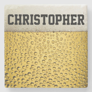 Beer Glass Personalize Stone Coaster