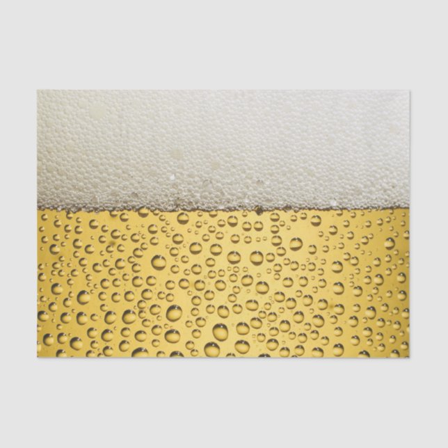 Beer Glass Personalize Tissue Paper (Front)
