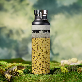 Beer Glass Personalize Water Bottle