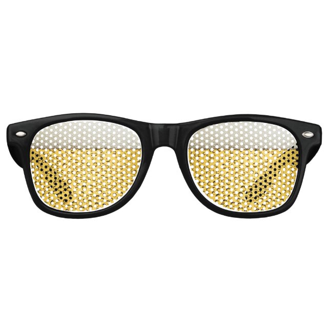 Beer Glass Photograph Retro Sunglasses (Front)