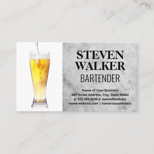 Beer Glass Pour Appointment Card