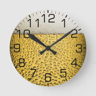 Beer Glass Round Clock