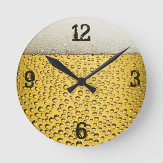 Beer Glass Round Clock