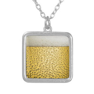 Beer Glass Silver Plated Necklace