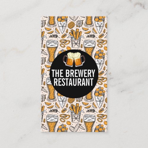 Beer Glass Toast Logo  Brewery Icons Business Card