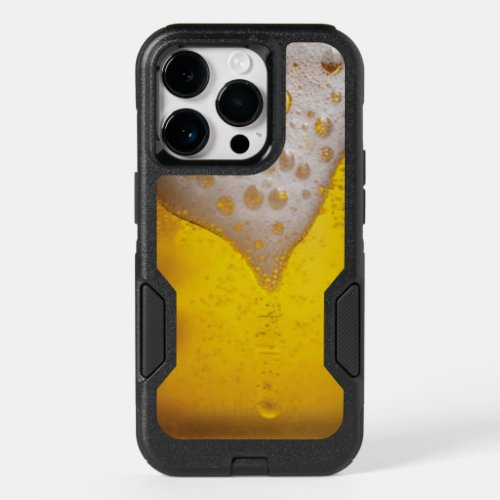 Beer Glass with Bubbles and Foam OtterBox iPhone 14 Pro Case