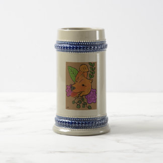 Beer glass with Friendly Dog design Stein
