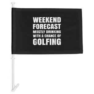Beer Golf , Wine Golf , Golf Drinking Gift Car Flag